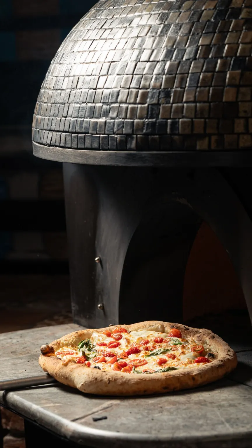 Fresh hot cheesy Westside Pizza